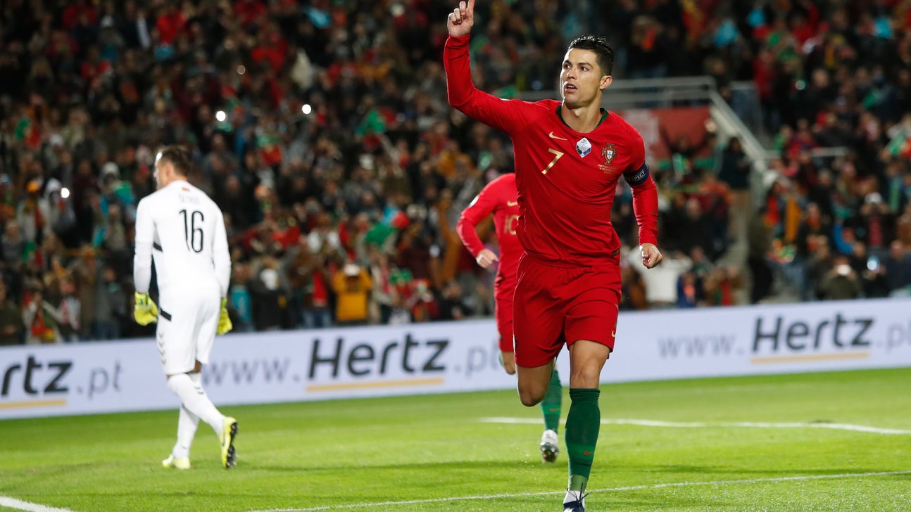 Ronaldo scores hat trick as Portugal routs Lithuania 6-0