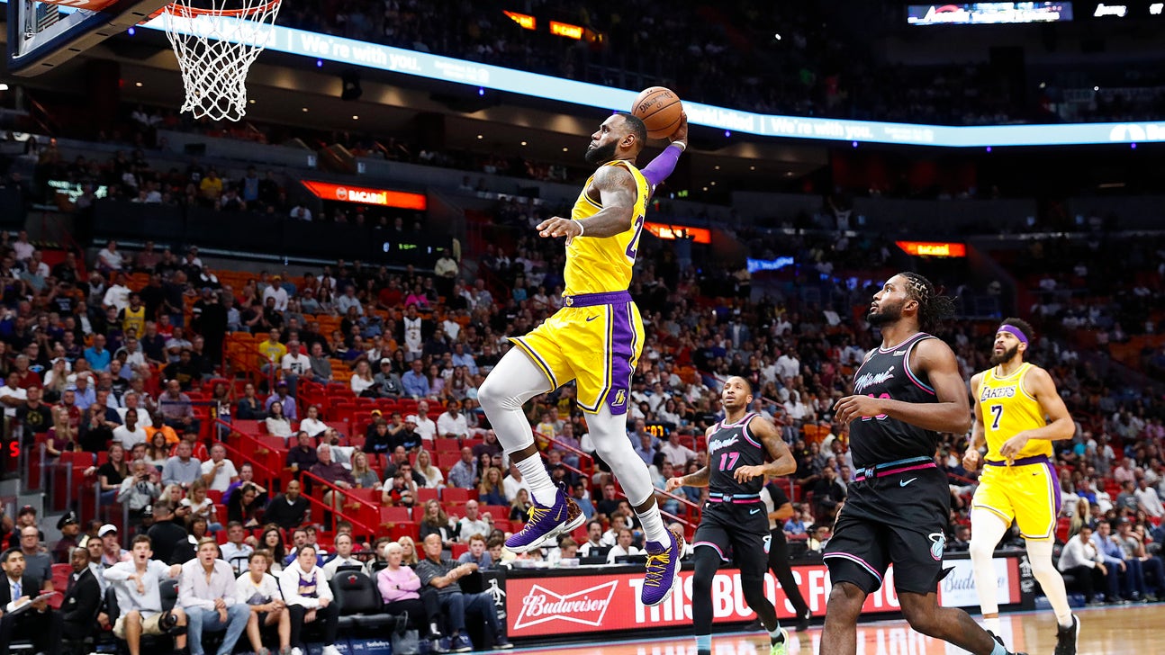 LeBron James scores 51 points, Lakers roll past Heat 113-97