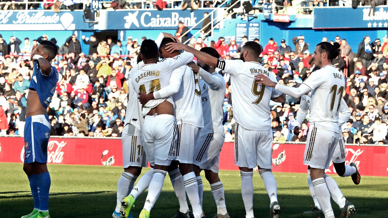 Varane helps Real Madrid win 3-0 at Getafe