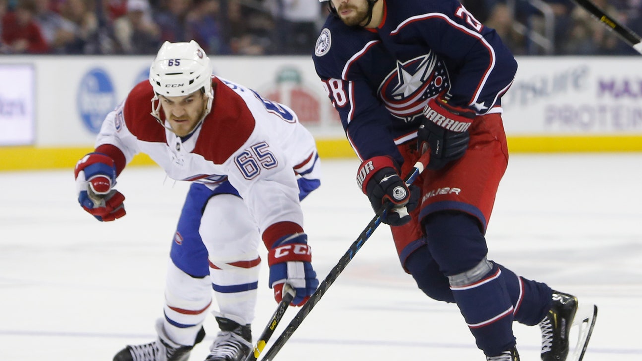Blue Jackets jump into playoff spot with win over Canadiens