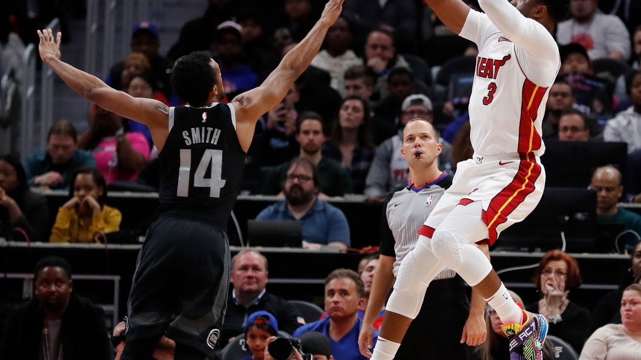 Pistons hold on without Drummond, beat Heat 98-93