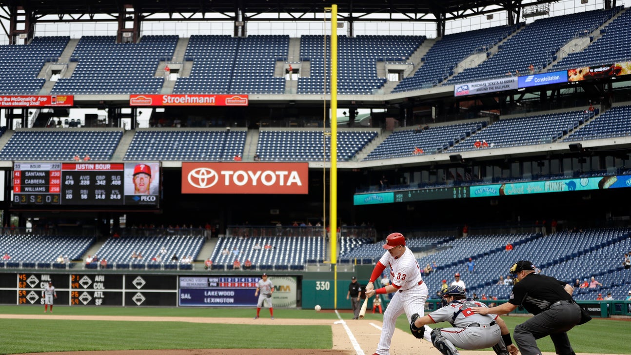 Kieboom appears to spit tooth, hits 1st HR, Nats top Phils