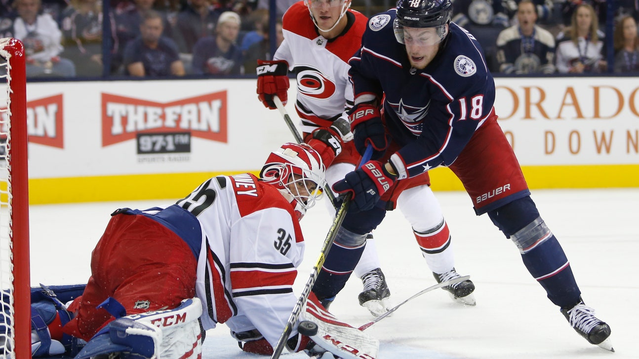 Aho, Ferland power Hurricanes over Blue Jackets 3-1