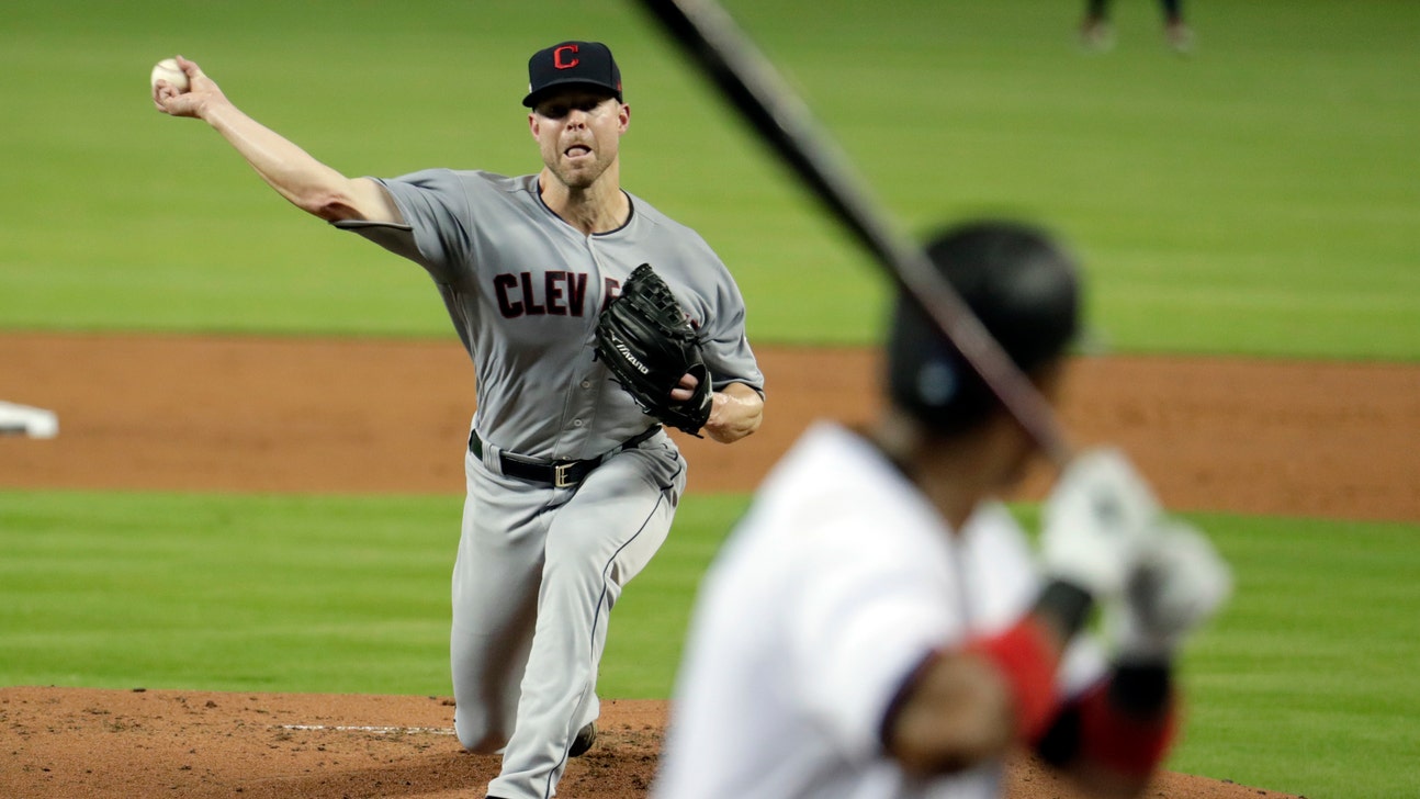 Indians’ Kluber leaves game after being hit by line drive