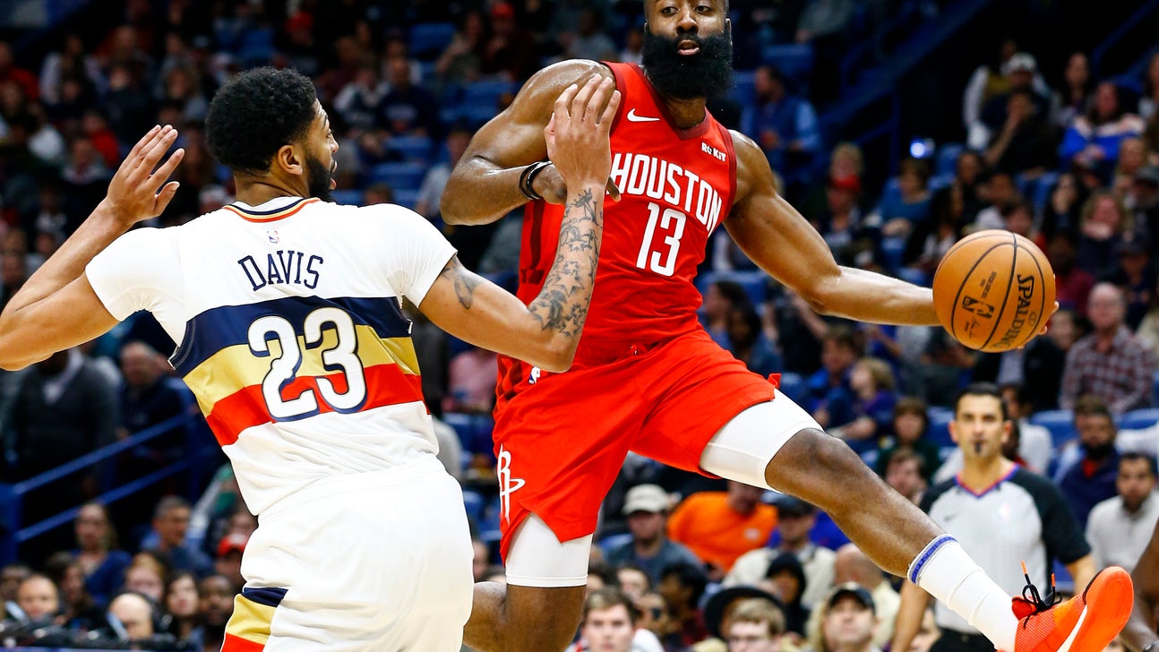 Harden scores 41, Rockets beat Pelicans 108-104
