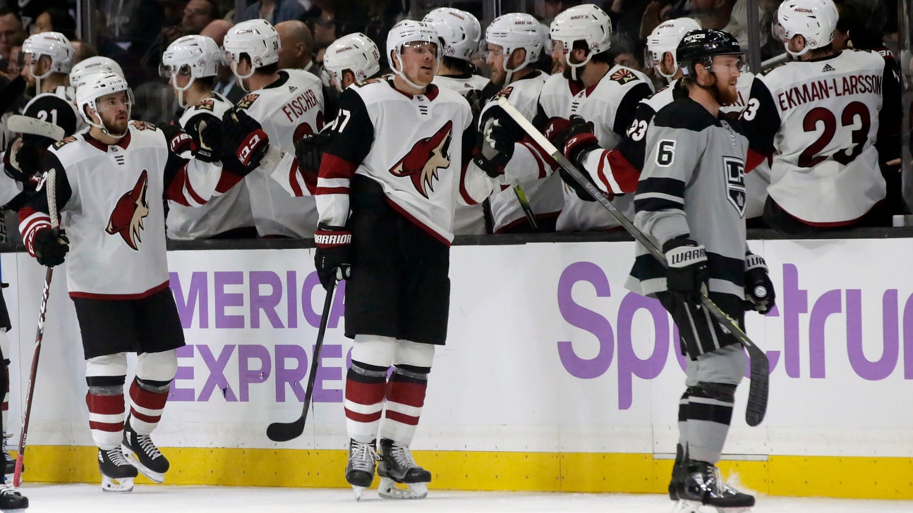 Crouse scores, leaves with injury as Coyotes beat Kings