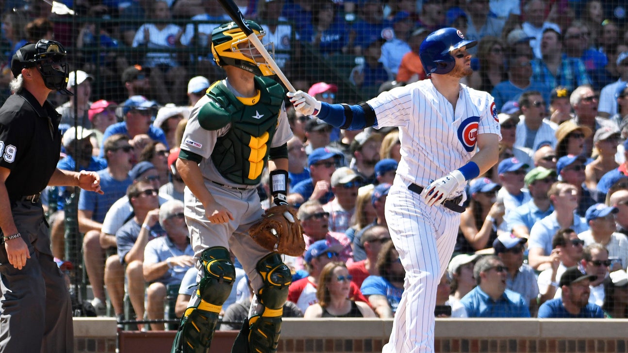 Happ's slam leads Quintana, Cubs over Athletics 10-1