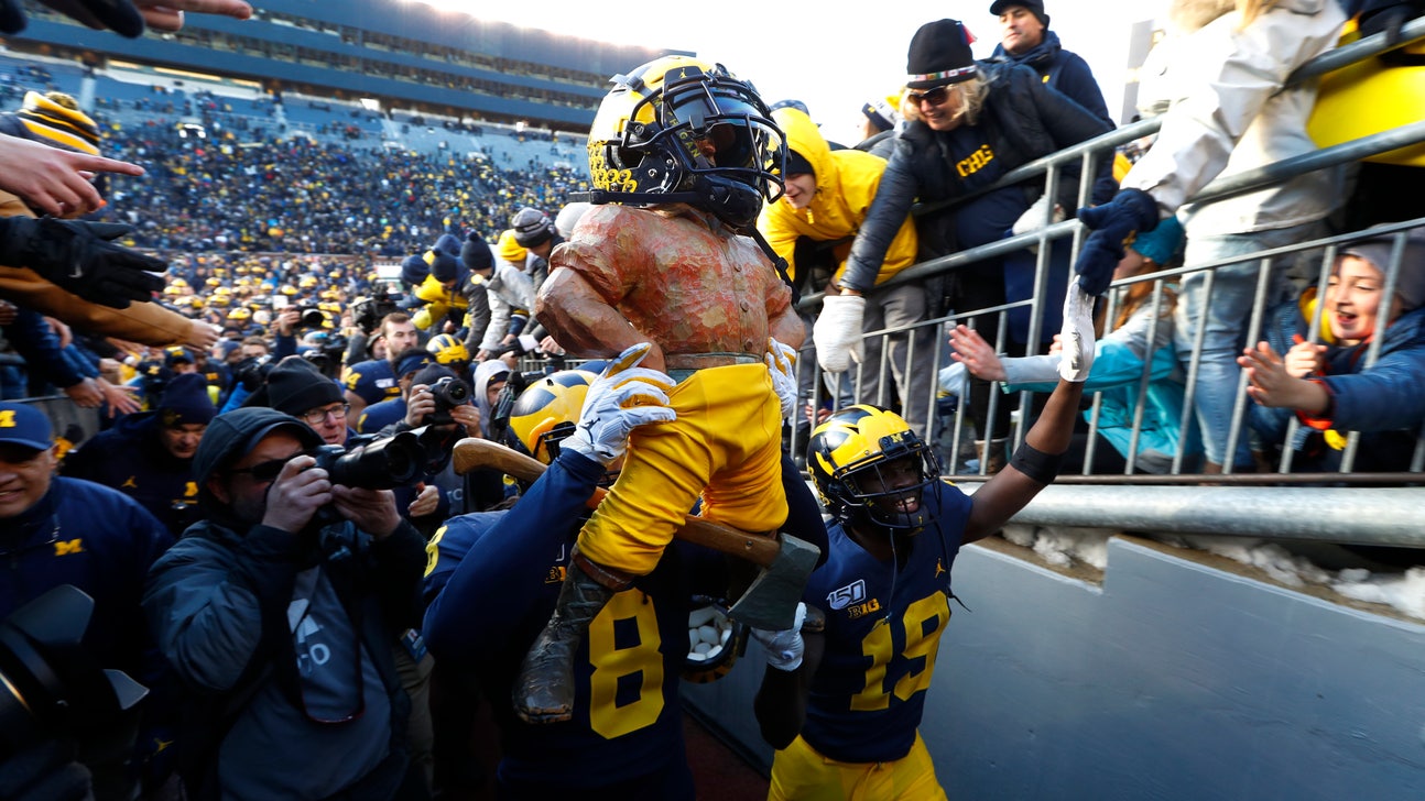 No. 14 Michigan, behind Patterson, rips Michigan State 44-10