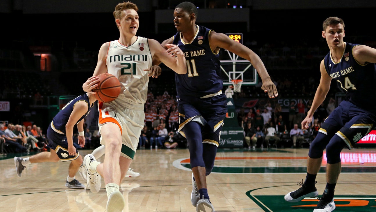 Vasiljevic helps Miami beat cold Notre Dame, 62-47