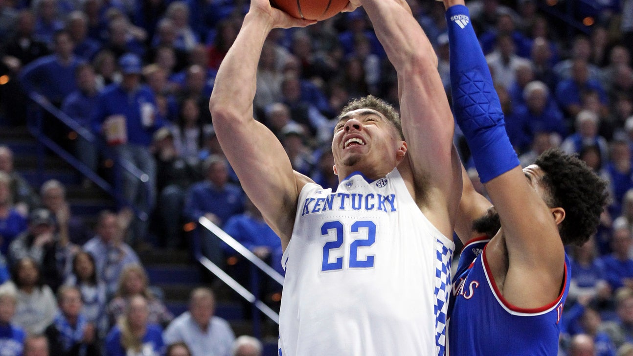 Washington helps No. 8 Kentucky top No. 9 Kansas 71-63