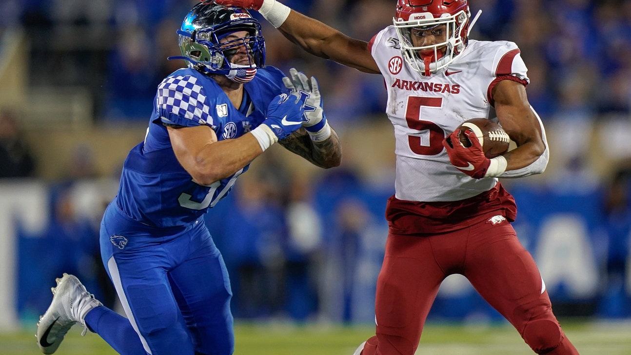 Lynn Bowden's 3 TDs rally Kentucky past Arkansas 24-20