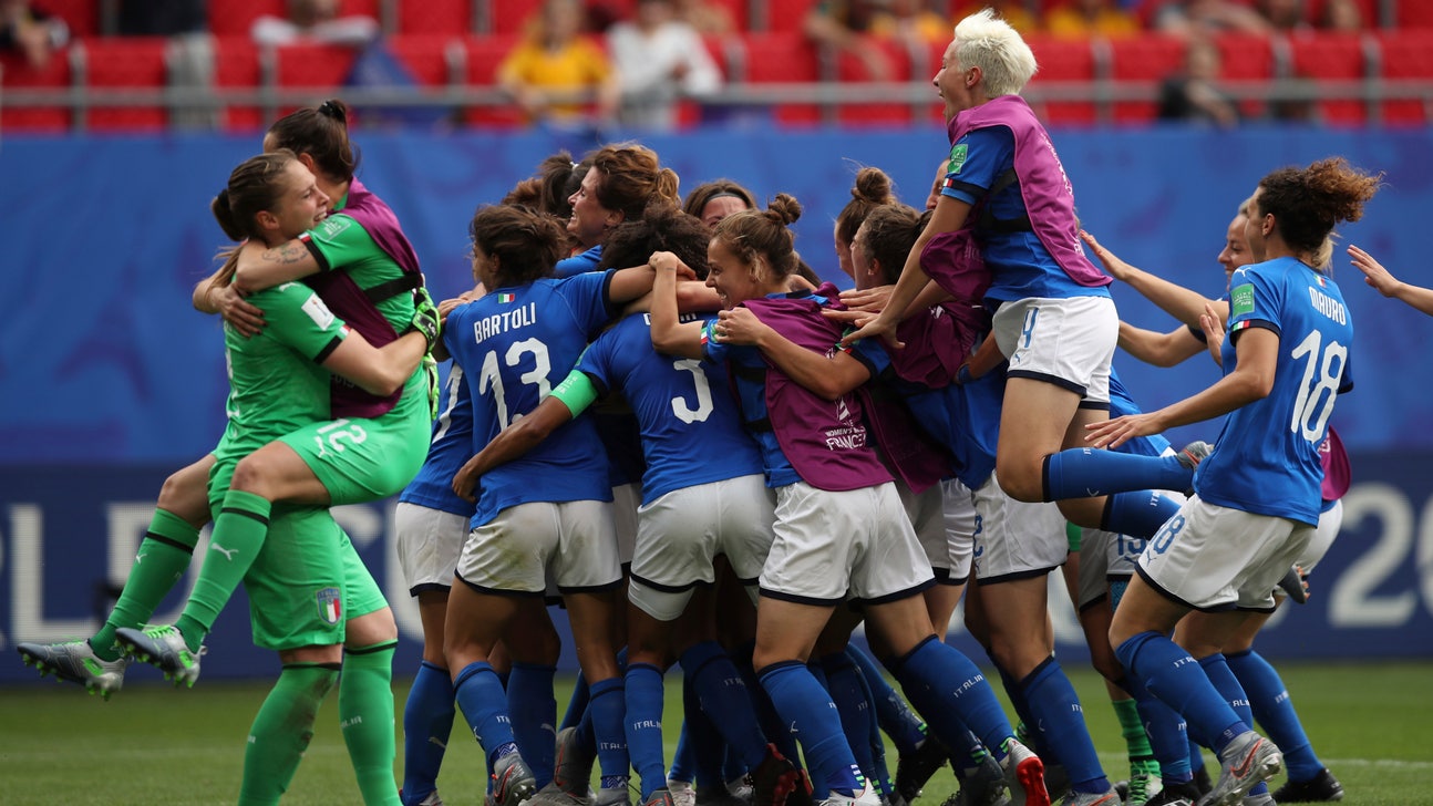 Italy beats Australia 2-1 on Bonansea's stoppage time goal