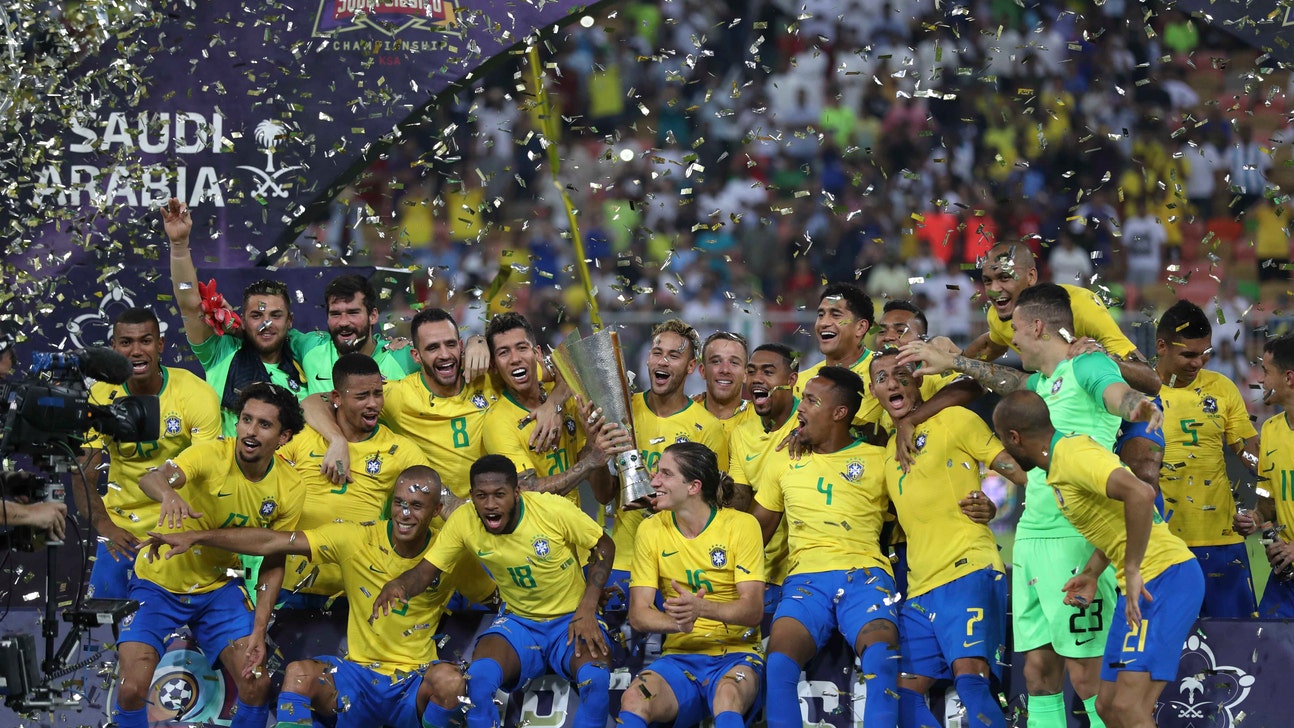 Miranda scores to give Brazil 1-0 win over Argentina