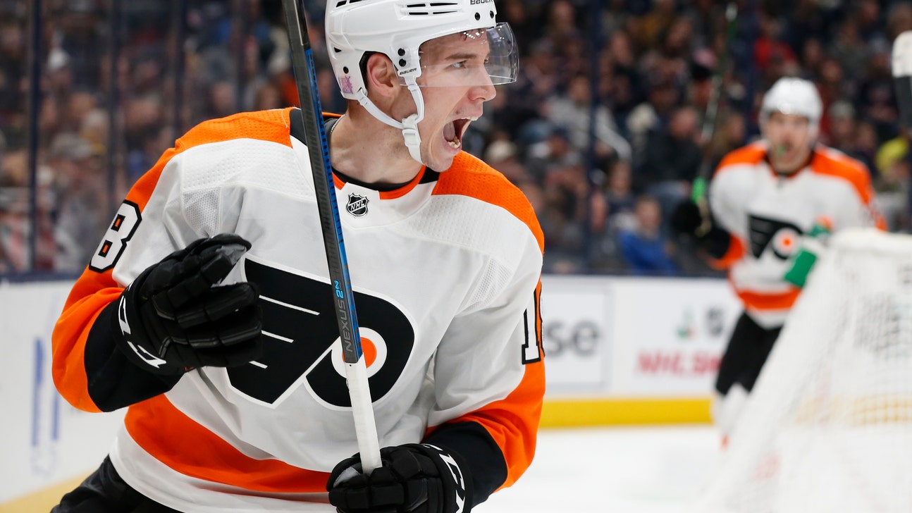 Giroux’s power-play goal lifts Flyers past Blue Jackets 3-2