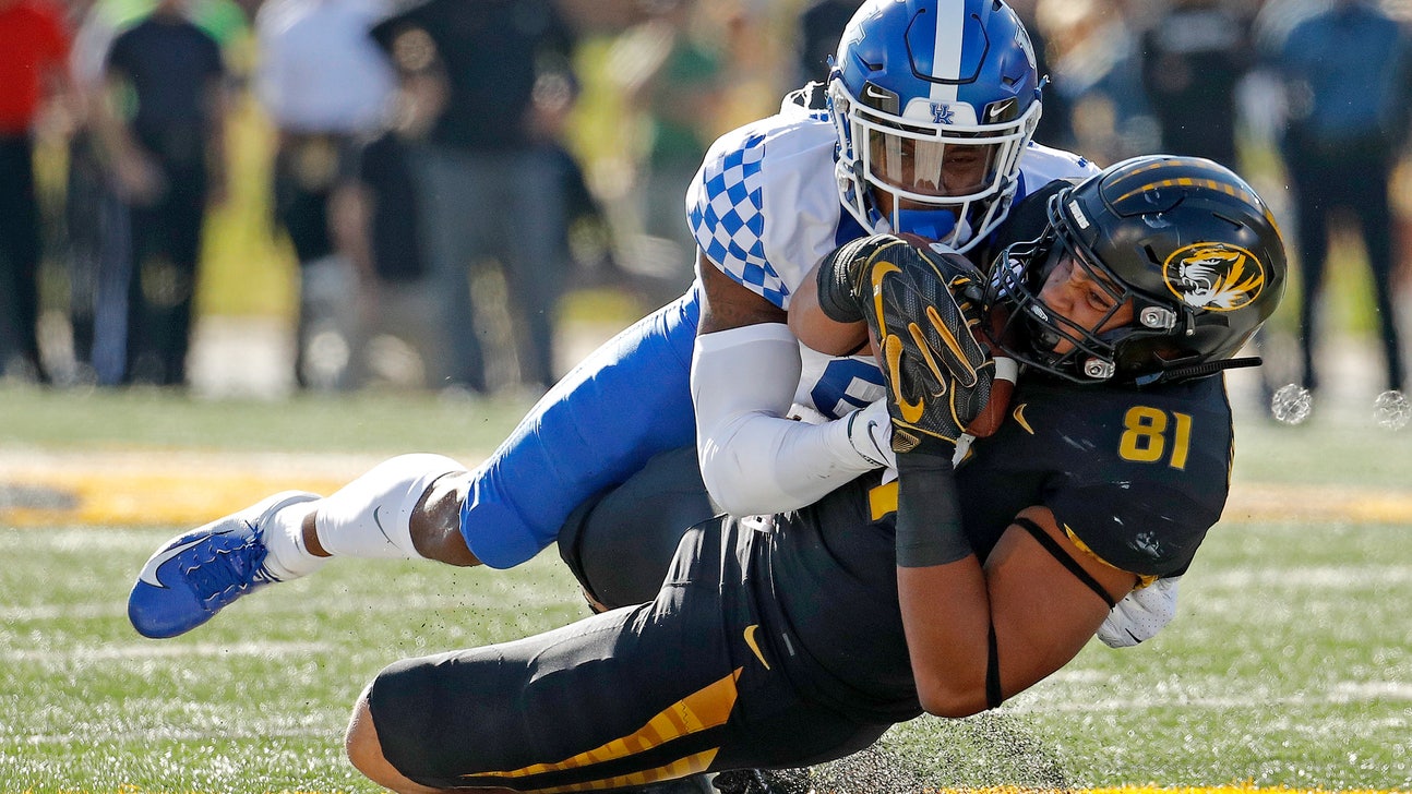 No. 12 Kentucky scores on last play, beats Missouri 15-14