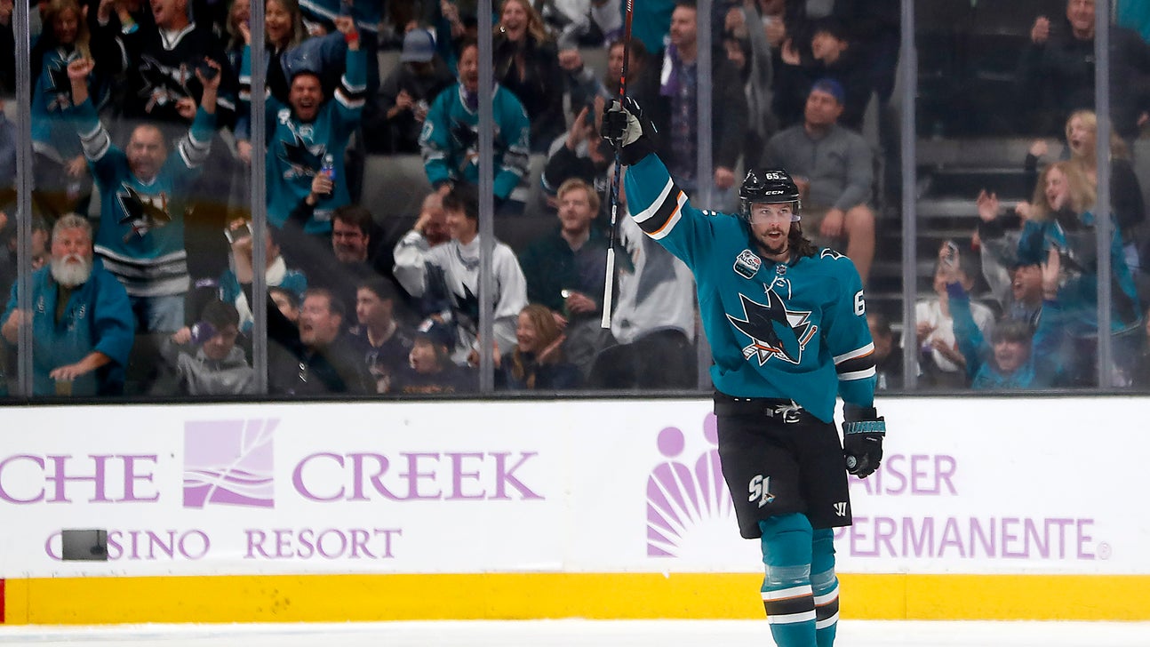 Karlsson scores 1st goal with Sharks in 4-0 win over Blues