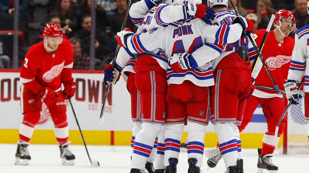 Red Wings rally past Rangers 3-2 in OT