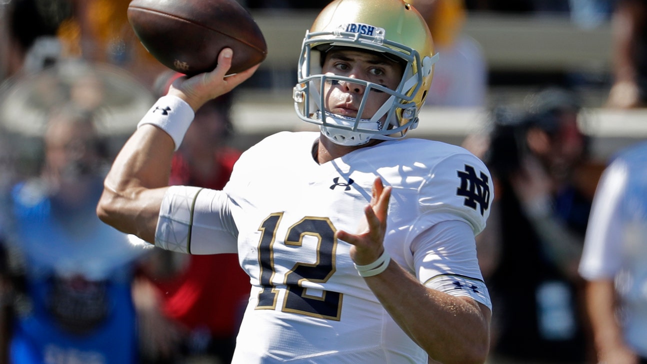 QB Ian Book starring for Irish after being lightly recruited