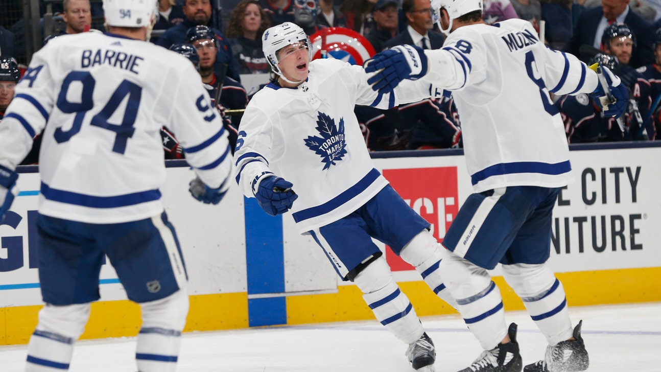 Mitch Marner scores twice, Maple Leafs beat Blue Jackets 4-1