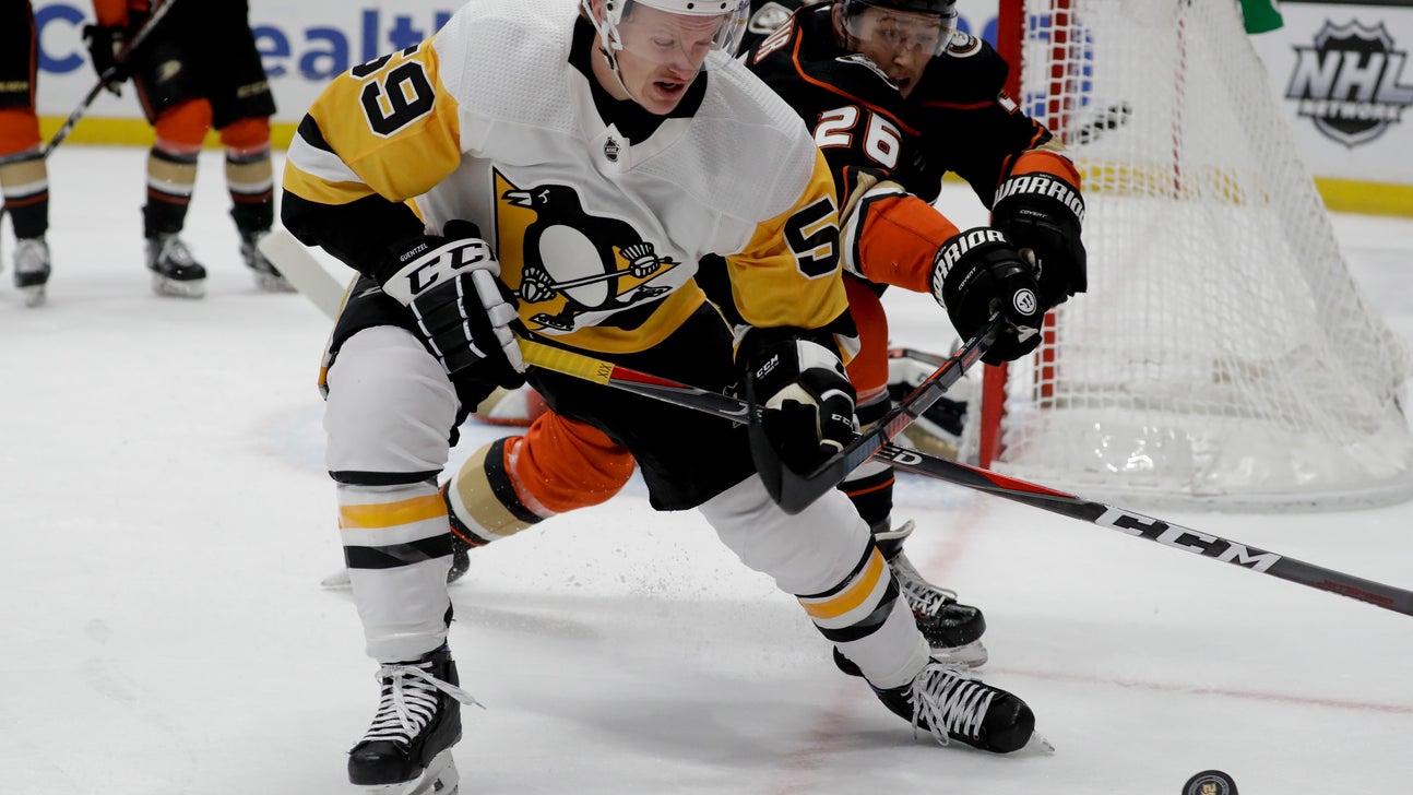 Jake Guentzel’s hat trick sends Penguins past Ducks 7-4