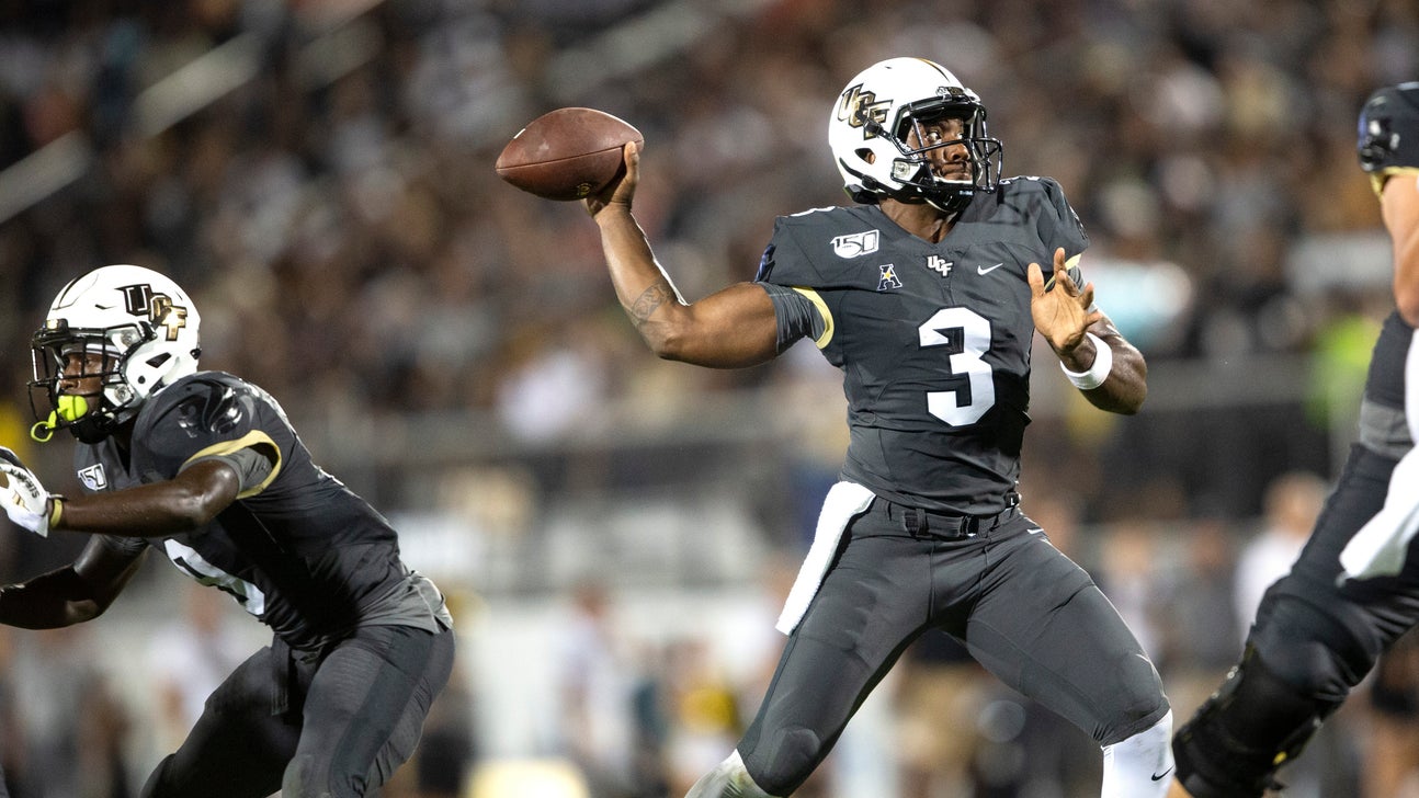 Wimbush, Gabriel shine, No. 17 UCF trounces Florida A&M 62-0