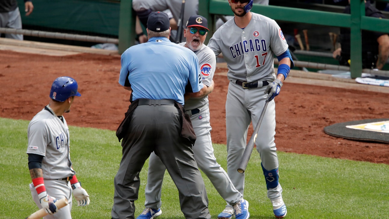 Cubs erupt after Maddon's ejection to rip Pirates 11-3