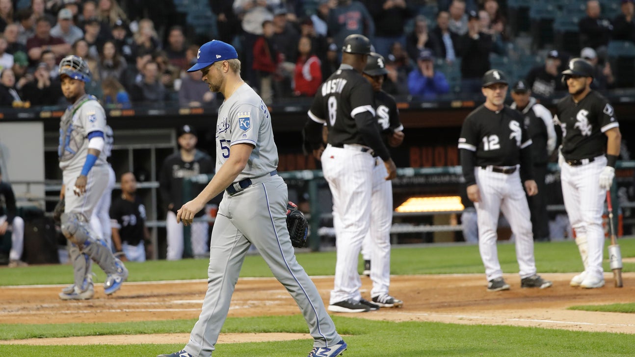 Royals' Sparkman ejected after beaning Chicago's Anderson