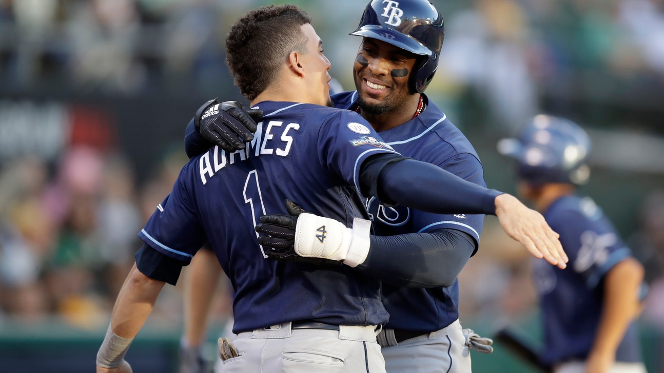 Diaz hits 2 homers, Rays beat A’s 5-1 in AL wild-card game