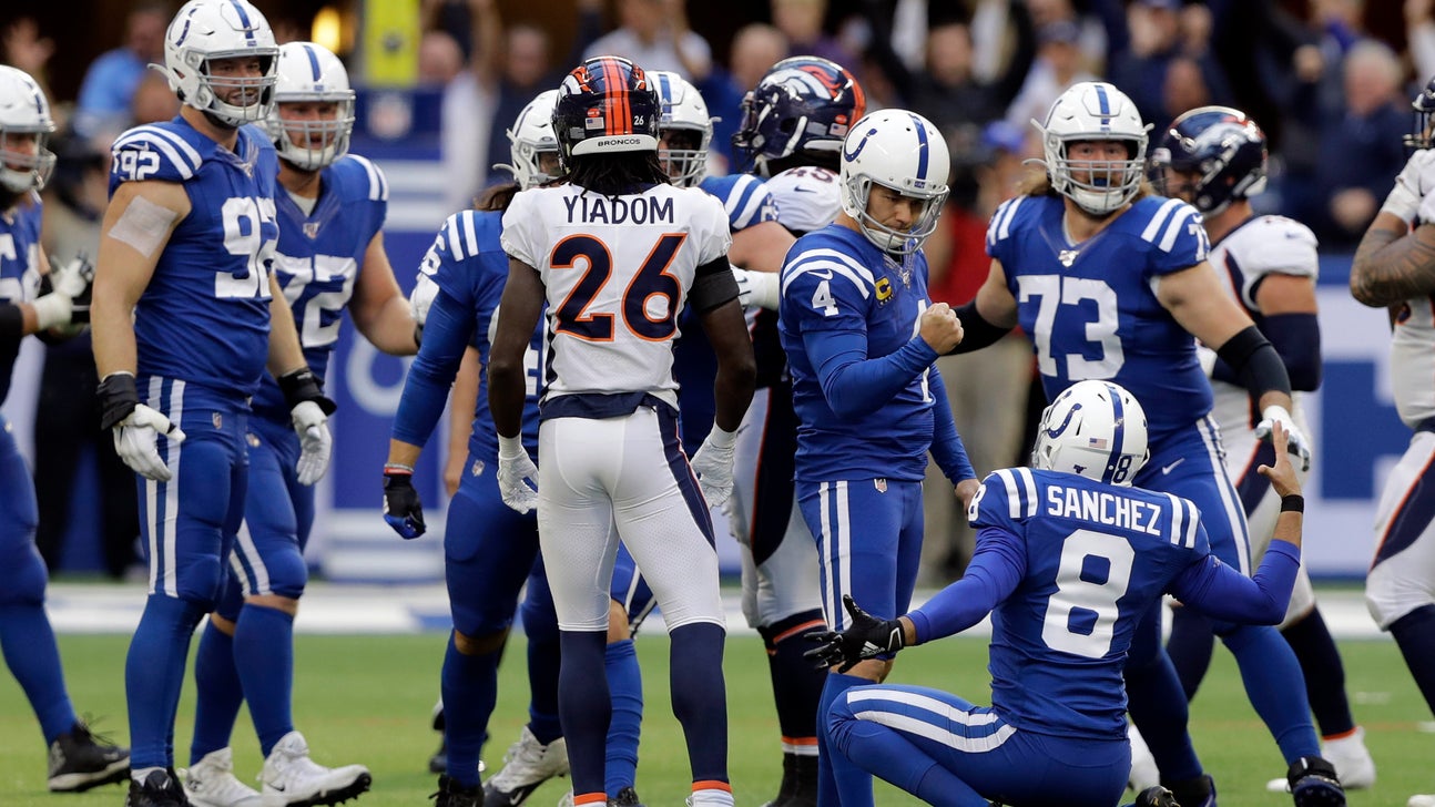 Vinatieri's final kick gives Colts 15-13 win over Broncos