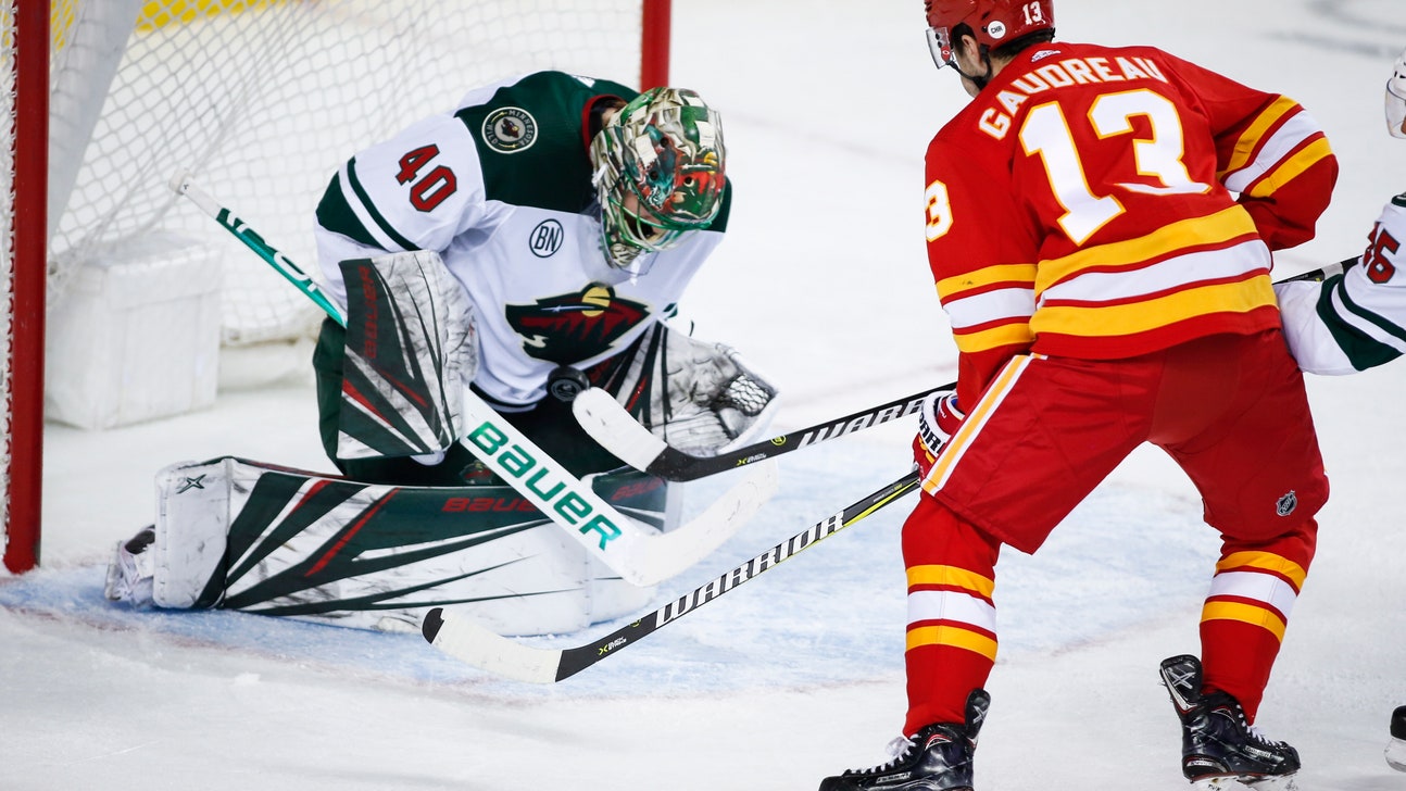 Dubnyk makes 35 saves, Wild beat Flames 4-2