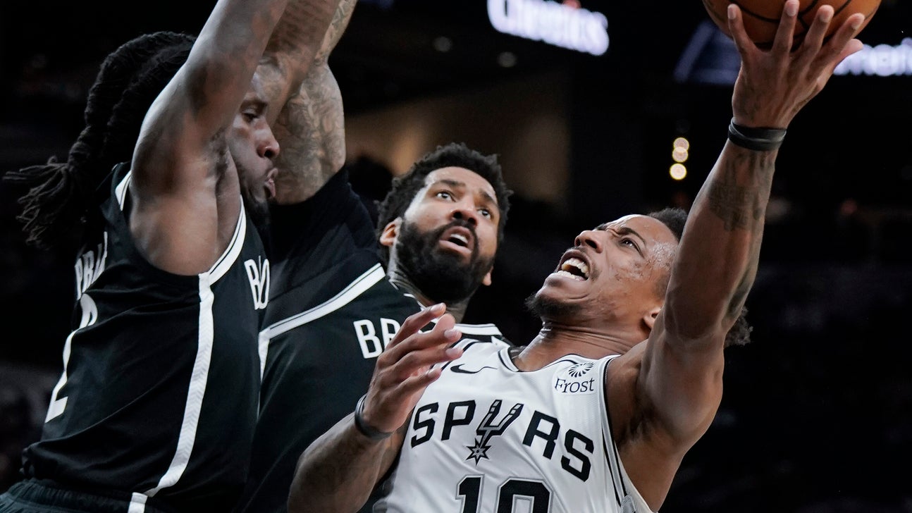 Mills, Spurs top Nets 118-105 on Dinwiddie's career night