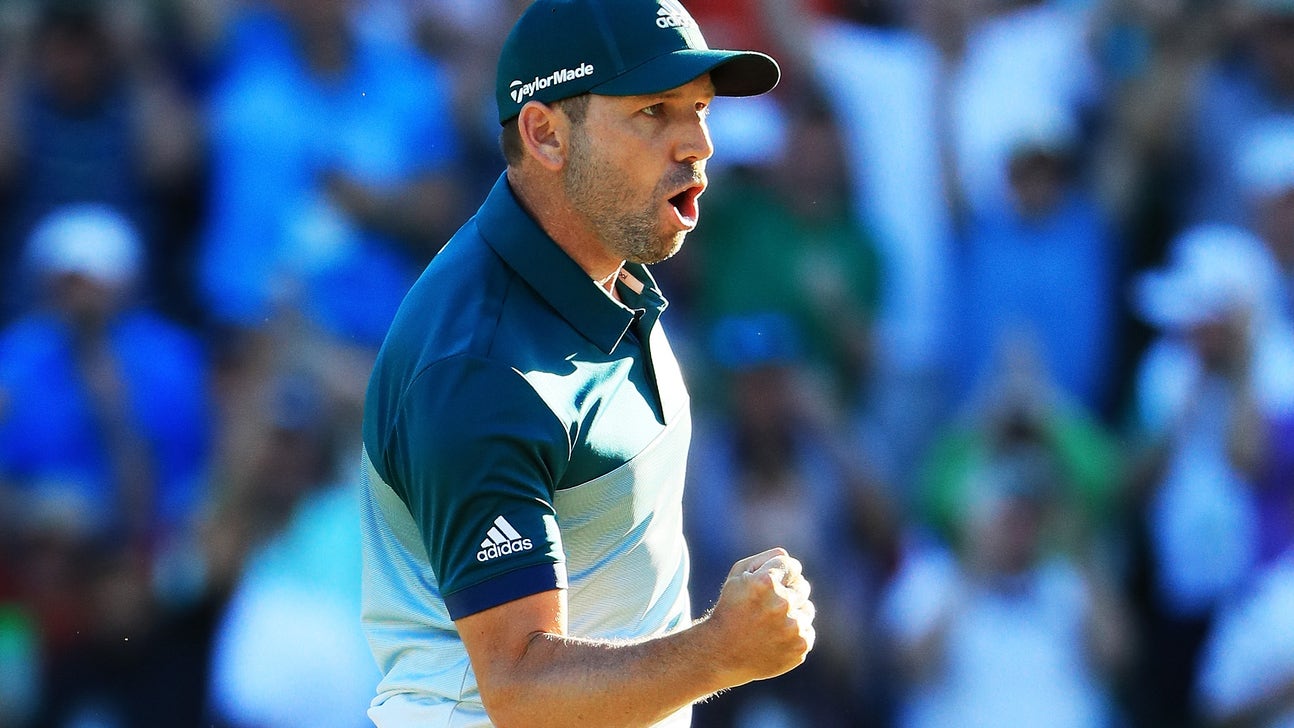 Watch: Sergio Garcia's epic eagle on the 15th at Augusta