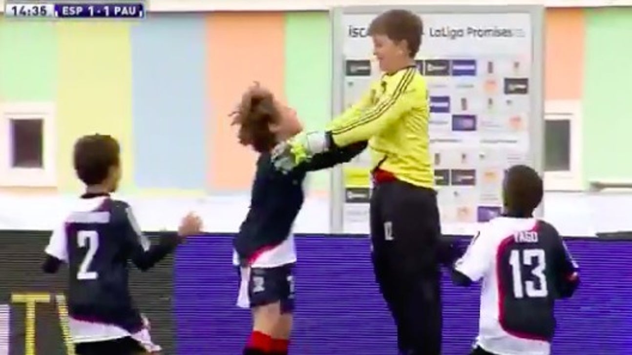 Spanish youth goalkeeper scores preposterous 40-yard goal