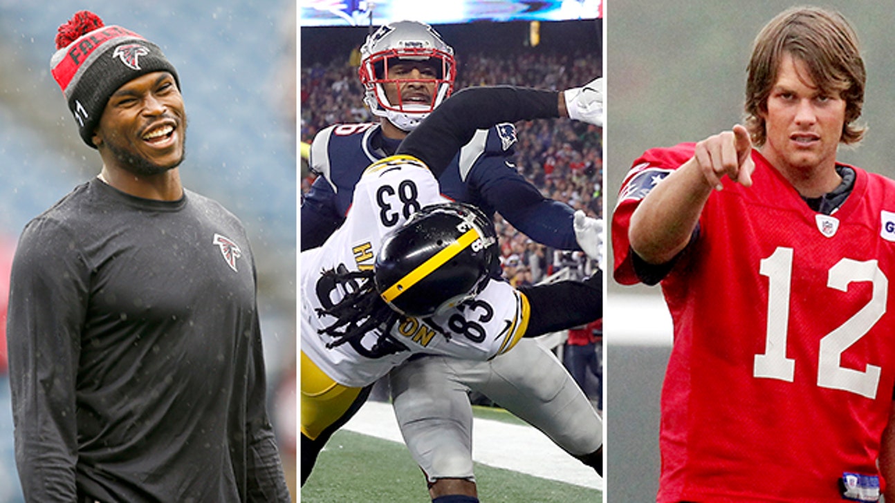 All Those Falcons Weapons? Some Handsy Patriots DBs, and Tom Brady Used to Have Awful, Awful Hair