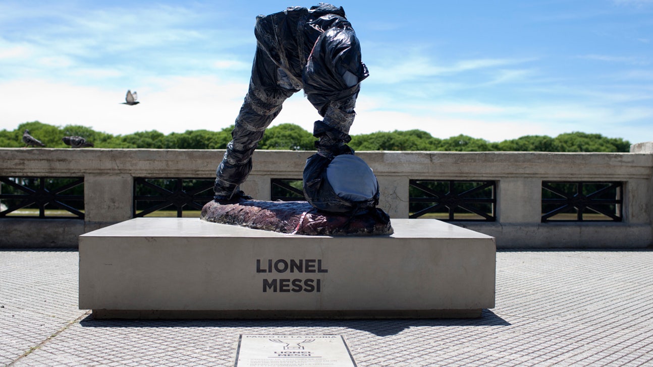 Vandals cut head, arms, torso off of Messi statue in Argentina