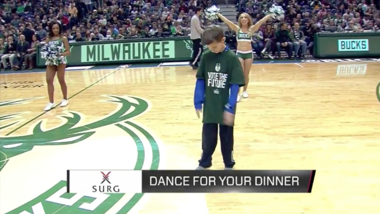 Young Bucks fan solemnly dabs in bleak dance contest