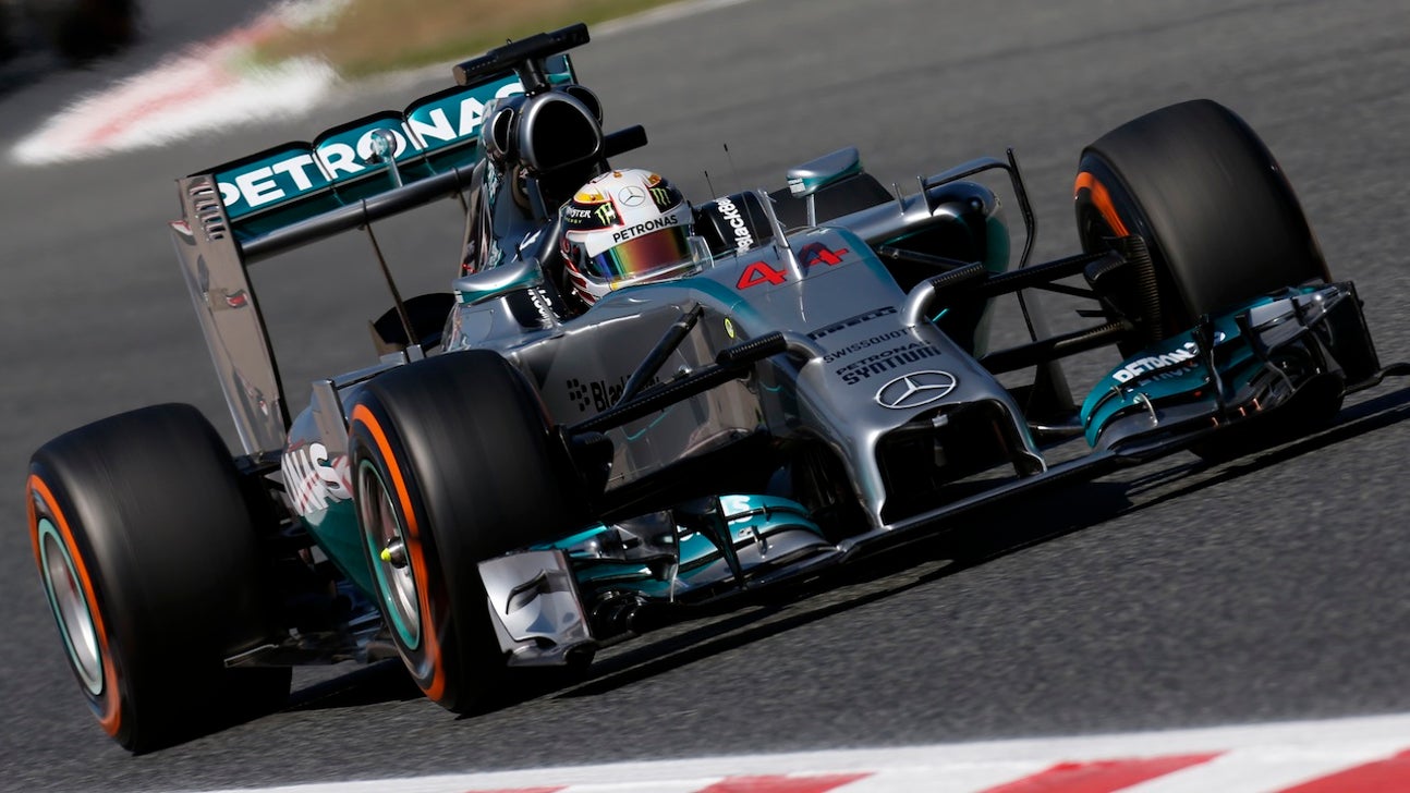 Hamilton quickest in Friday Spanish GP practice, Vettel sputters out