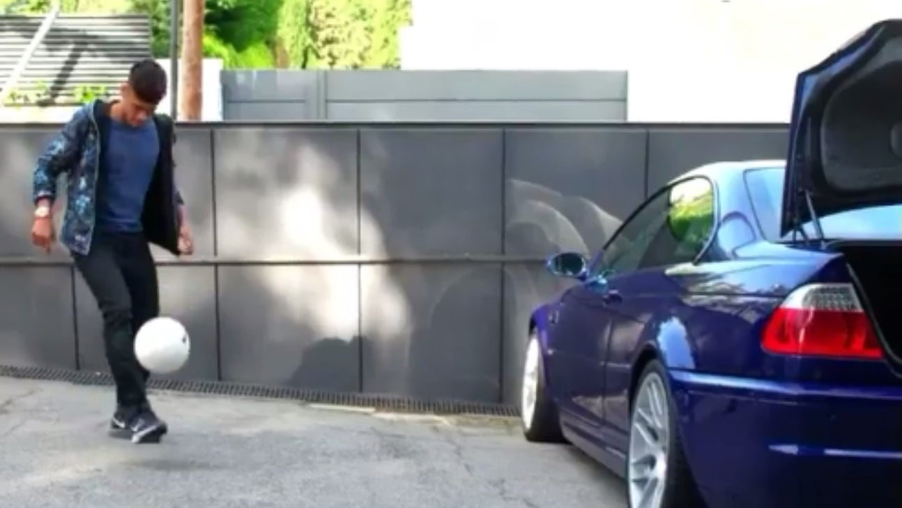 Neymar is spending his summer doing crazy trick shots