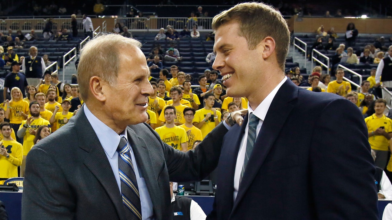 Michigan's John Beilein wins exhibition game against son