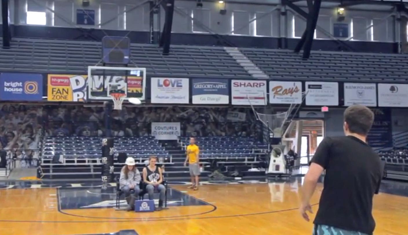 Check out these basketball inspired Frisbee trick shots FOX Sports