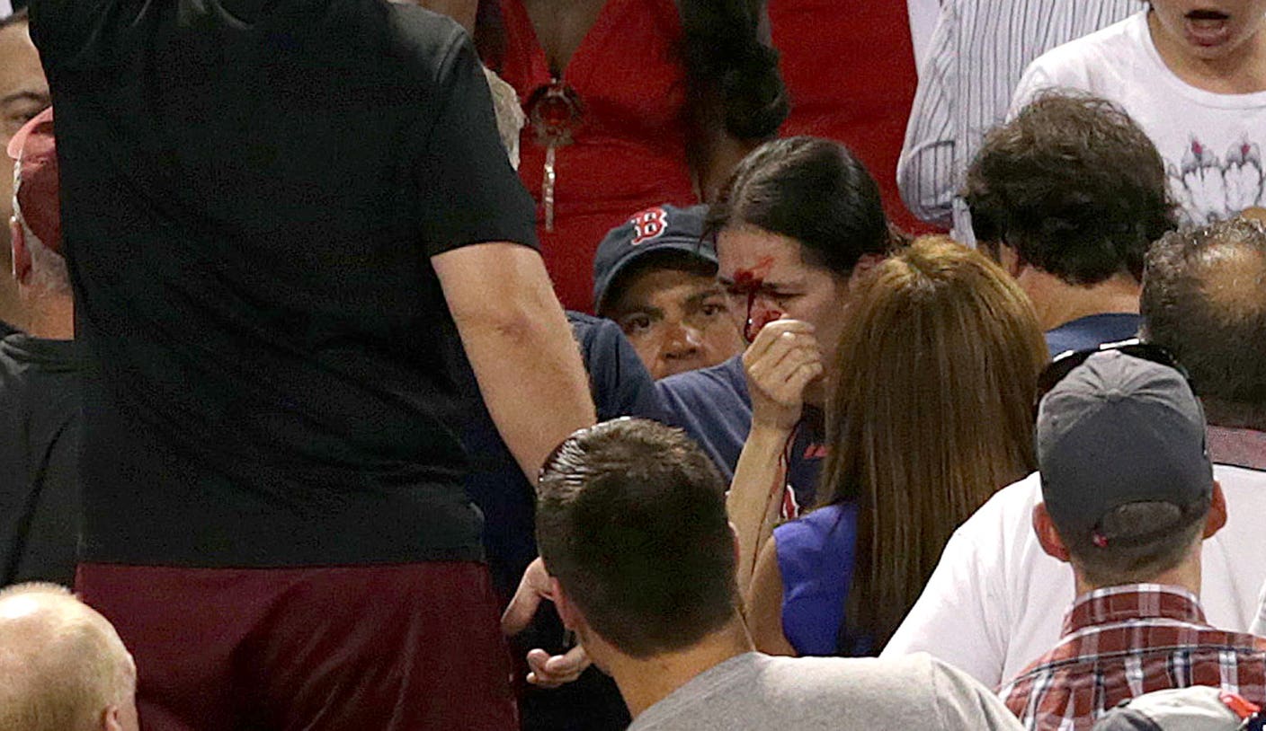 Red Sox fan recovering after getting hit by foul ball at Fenway