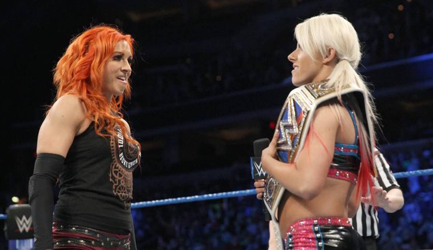 Becky Lynch vs. Alexa Bliss – SmackDown Women's Title Steel Cage Match:  photos