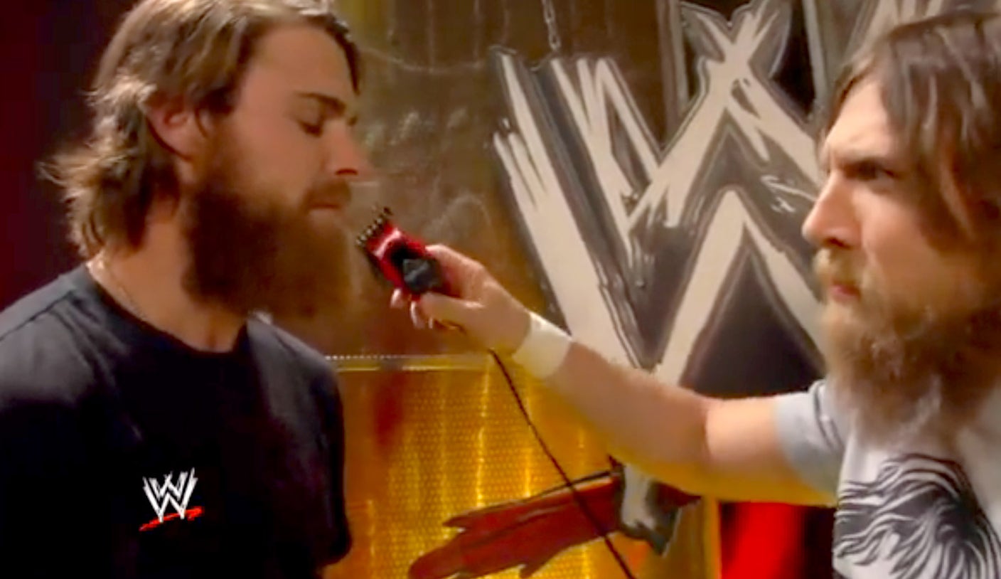 Josh Reddick lost a beard-off with a WWE champ