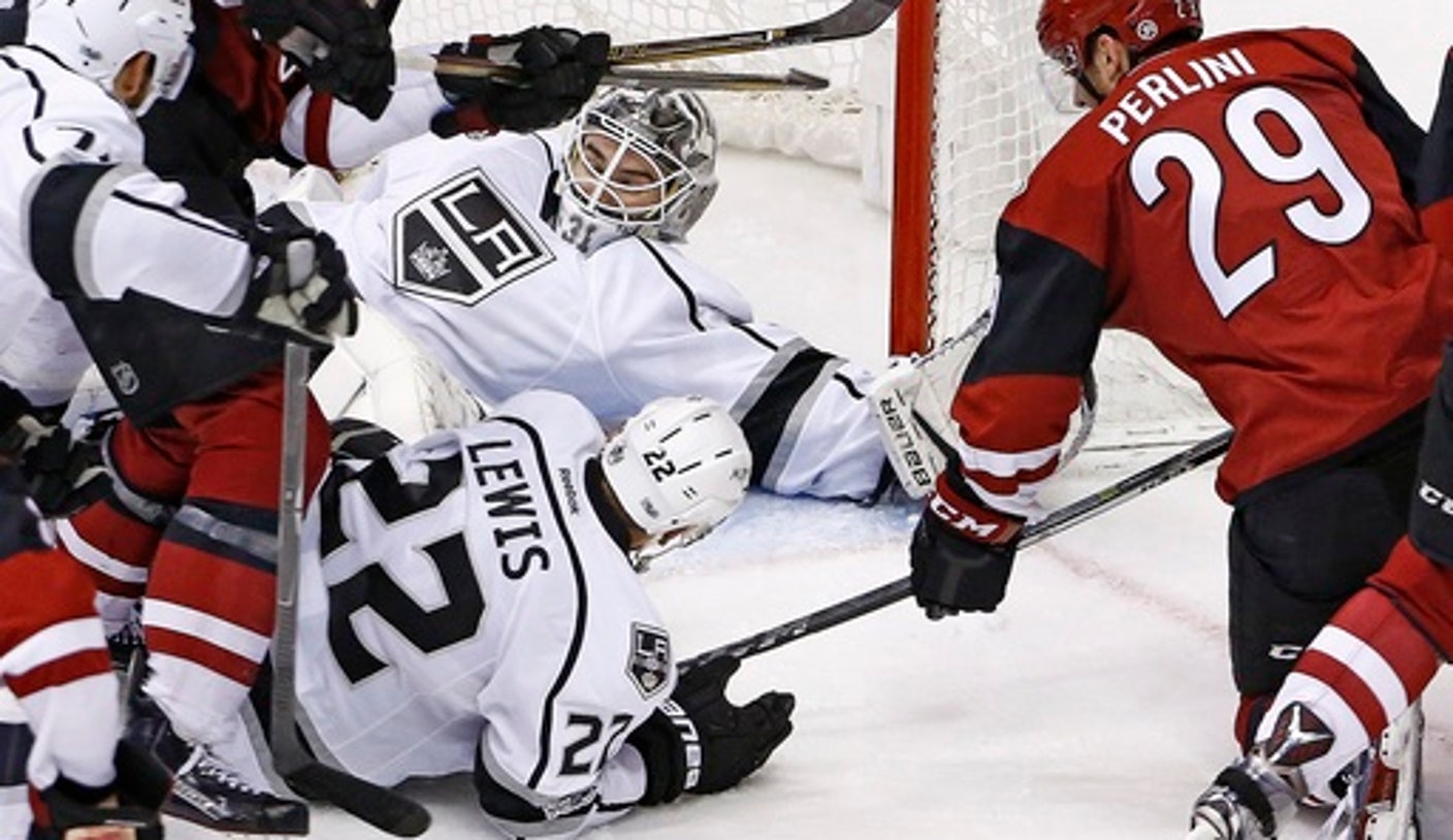 Los Angeles Kings Jonathan Quick Official White Reebok Premier