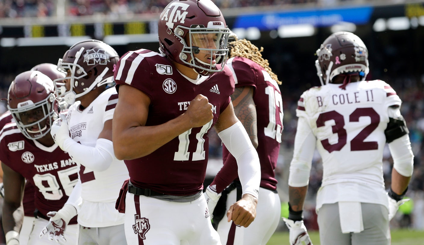 Mond Accounts For 5 Tds As Aggies Beat Mississippi St 49 30 Fox Sports