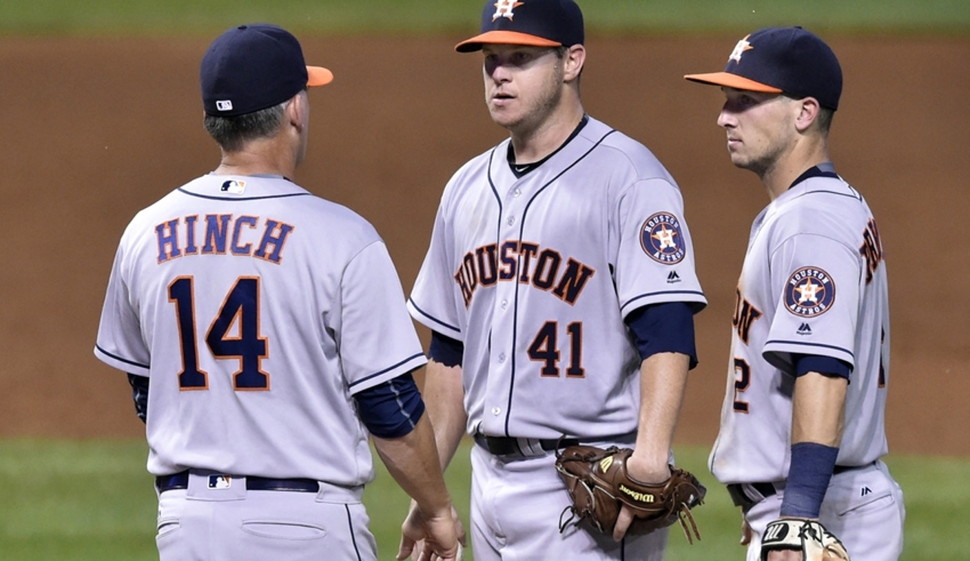 Astros' manager A.J. Hinch talks about the rotation