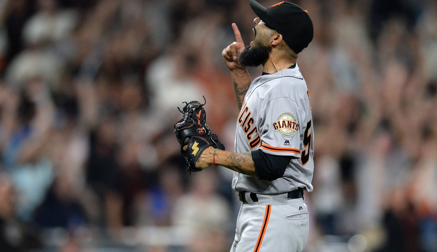 Gianys pitcher Sergio Romo in a baseball game between the San