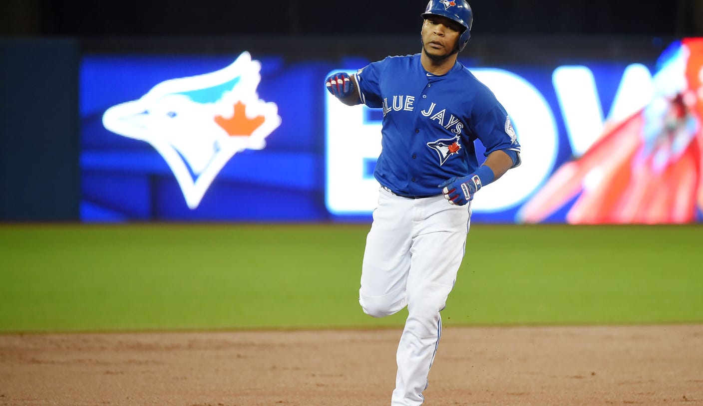 Edwin Encarnacion hits 3 homers vs. Rangers