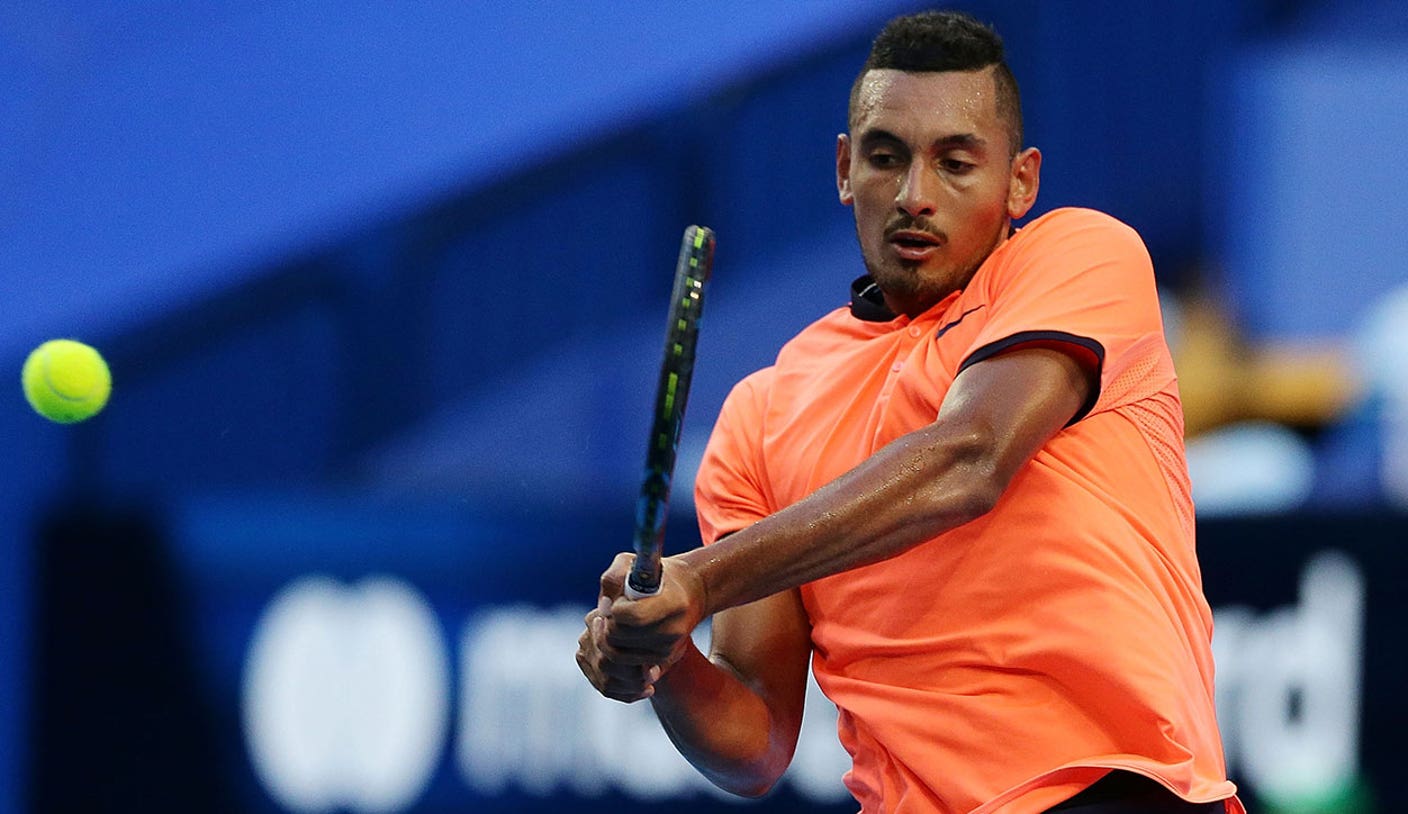 Nick Kyrgios Wears F Donald Trump Shirt After Match Fox Sports
