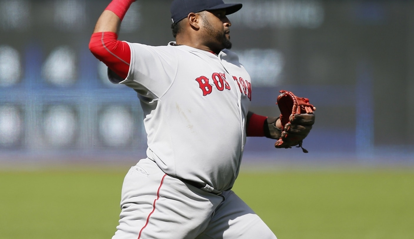 Red Sox 3B Pablo Sandoval arrives to spring training with